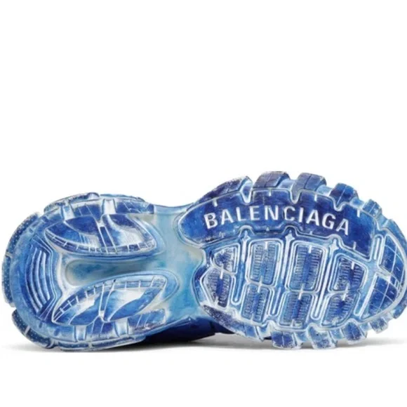 Balenciaga tracks faded blue